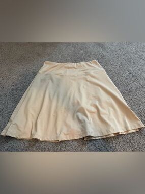 Women's Cream A-Line Skirt